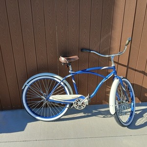 Huffy Huffy Cranbrook Beach Cruiser Blue, Brown, and White