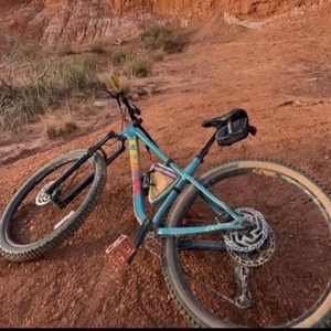 Trek Roscoe 7 Blue, Red, and Yellow or Gold
