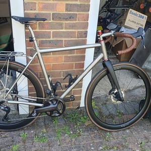 2024 Firefly Bicycles All road Custom Silver, gray or bare metal