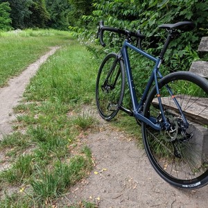 2020 Decathlon TRIBAN RC 520 Blue, Black, and Orange