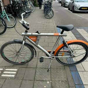 VanMoof Albelli Silver, gray or bare metal