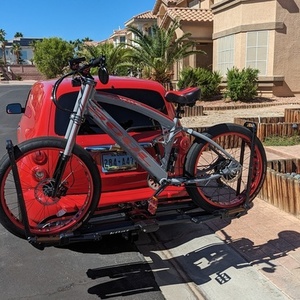 2023 Soul Fast E bikes Sonic Cuda Silver, gray or bare metal and Red