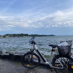 2022 Winora Sinus 9 Wave i625Wh 27,5" 9-G Alivio ... White, Black, and Orange