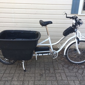 2018 Madsen black rear cargo box cargo bike rear (e.g. longtail) White