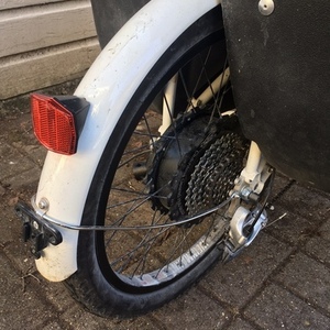 2018 Madsen black rear cargo box cargo bike rear (e.g. longtail) White