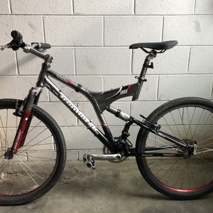 2003 Iron Horse Bikes Sinister DX Silver, gray or bare metal, Black, and Red