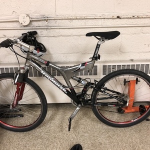 2003 Iron Horse Bikes Sinister DX Silver, gray or bare metal, Black, and Red