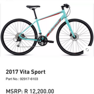 2017 Specialized Vita Sport Teal