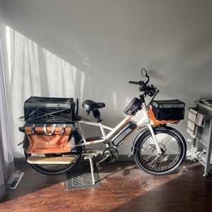 2019 Rad Power Bikes Radwagon cargo bike rear (e.g. longtail) White and Orange