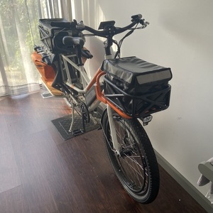 2019 Rad Power Bikes Radwagon cargo bike rear (e.g. longtail) White and Orange