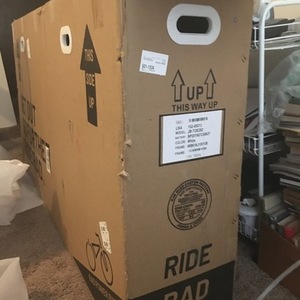 2019 Rad Power Bikes Radwagon cargo bike rear (e.g. longtail) White and Orange