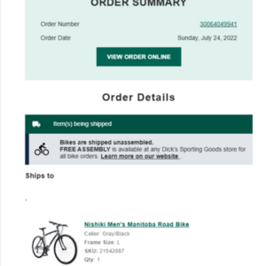 Nishiki Manitoba Silver, gray or bare metal