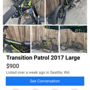 2017 Transition Bikes Patrol Black