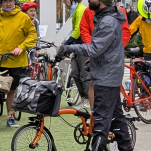 2024 Brompton Bicycle C Line Explorer 6-Speed Orange