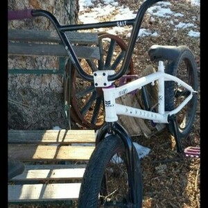 Haro Downtown White, Black, and Purple