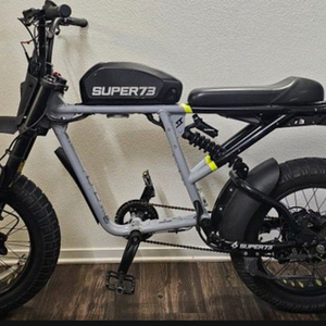 2021 Super73 RX Silver, gray or bare metal and Black