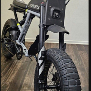 2021 Super73 RX Silver, gray or bare metal and Black