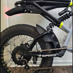 2021 Super73 RX Silver, gray or bare metal and Black