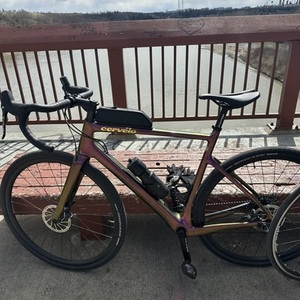 2023 Cervélo Aspero Purple and Silver, gray or bare metal