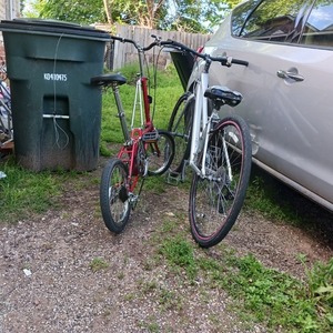 1980 Dahon Folding Red and Blue