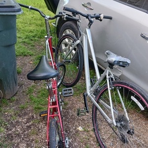 1980 Dahon Folding Red and Blue