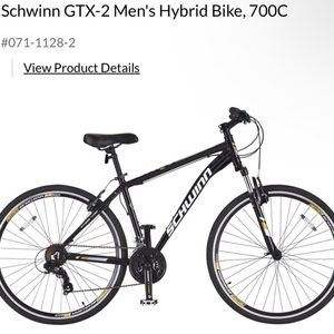 2019 Schwinn Schwinn GTX2 Men's 700C Hybrid Bike w... Black and Yellow or Gold