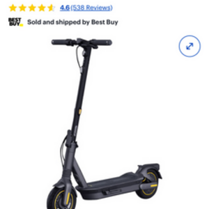 2024 Segway Ninebot Ninebot kickscooter MAX G2 e-scooter Black