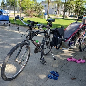 2010 Chariot CX1 bike trailer Red