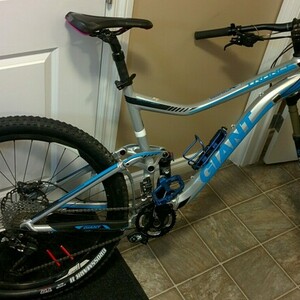 2014 Giant Trance Silver, gray or bare metal and Blue