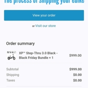 2022 Lectric eBikes XP Step Thru 3.0 Black