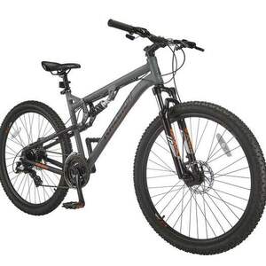 2023 Raleigh Peak Dual-Suspension Mountain Bike Silver, gray or bare metal