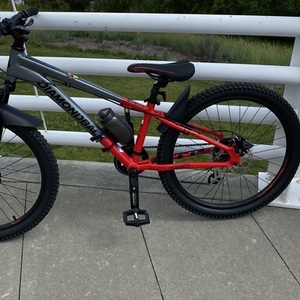 2025 Diamondback Flowdown 24 Red and Silver, gray or bare metal