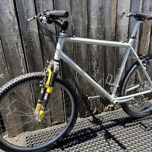 1999 Gary Fisher Marlin Silver, gray or bare metal