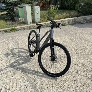 2024 Trek Hybrid Dual Sport+ 2 Stagger Silver, gray or bare metal