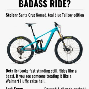 2022 Santa Cruz Full Suspension-All Carbon Fiber Teal, Orange, and Black