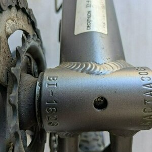 2025 Decathlon RockRider 52 Silver, gray or bare metal