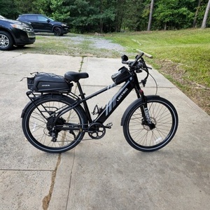 2025 Lectric eBikes XPress 750 High Step Black and Silver, gray or bare metal