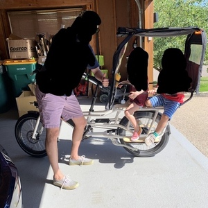 2021 Rad Power Bikes Radwagon 4 cargo bike rear White