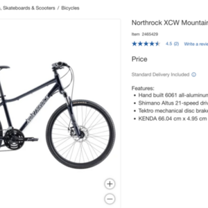 2025 Northrock Mountain crossover - Diamond 6061 Alloy