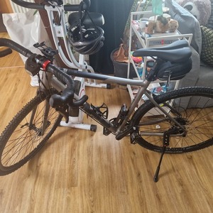 Kellys Bicycles Soot 50 Silver, gray or bare metal and Black