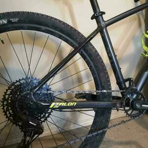 2020 Giant Talon Silver, gray or bare metal and Green