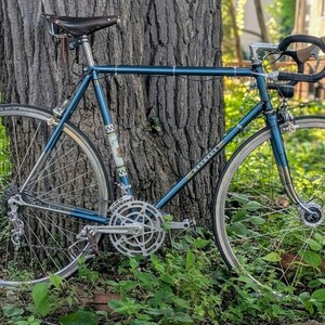 1971 Peugeot PX10 Blue and Silver, gray or bare metal