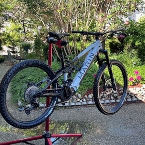2022 Marin Bikes Alpine Trail E2 Silver, gray or bare metal and Black