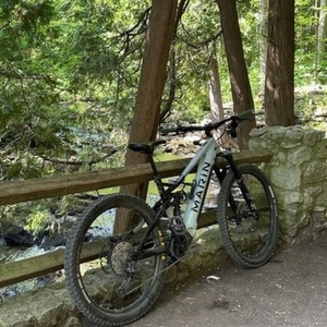 2022 Marin Bikes Alpine Trail E2 Silver, gray or bare metal and Black
