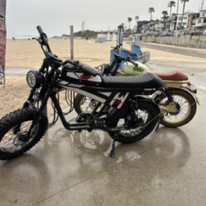 2025 Qiolor E-Bikes Tiger Plus Black, White, and Stickers tape or other cover-up