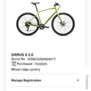 2023 Specialized SIRRUS X 2.0 Green