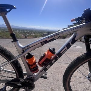 2024 Trek Supercaliber Silver, gray or bare metal and Black