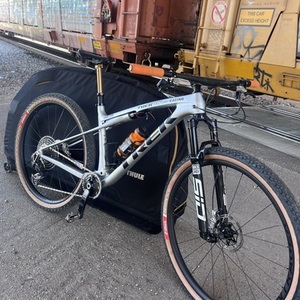 2024 Trek Supercaliber Silver, gray or bare metal and Black