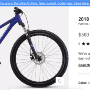 2017 Specialized Women's Pitch 27.5 Mountain Bike Blue