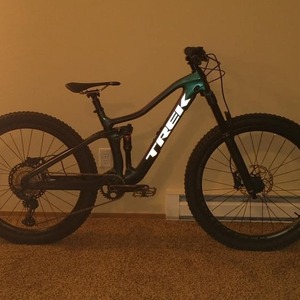 2020 Trek Fuel EX 9.8 Blue, Green, and Purple